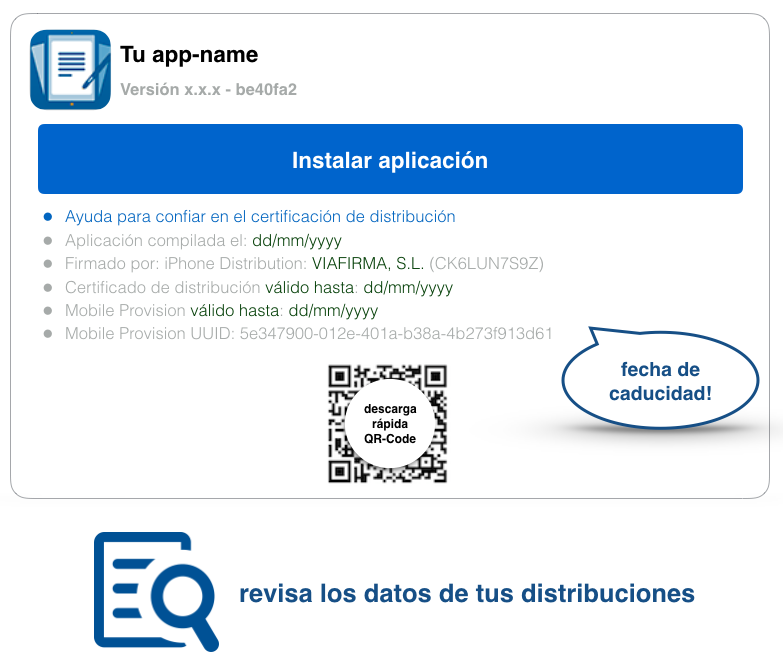 página de instalación versiones privadas