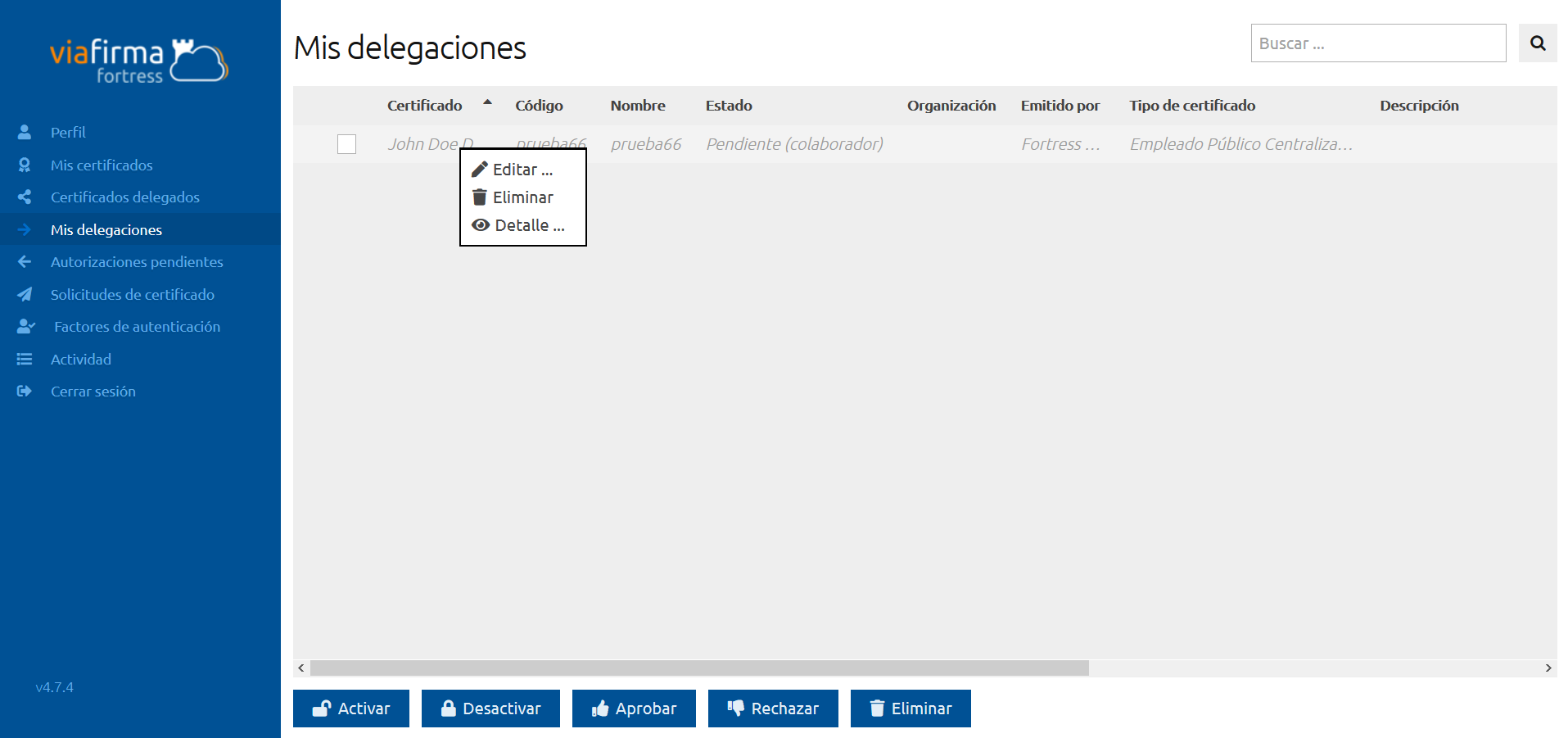 Certificados