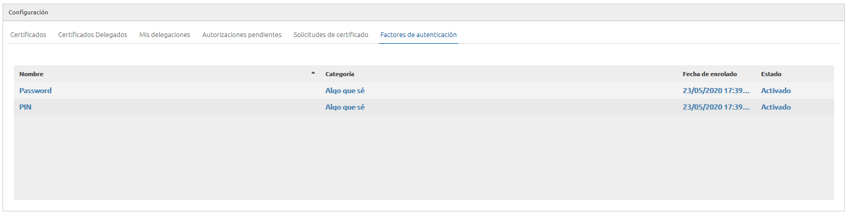 Factor de autenticación